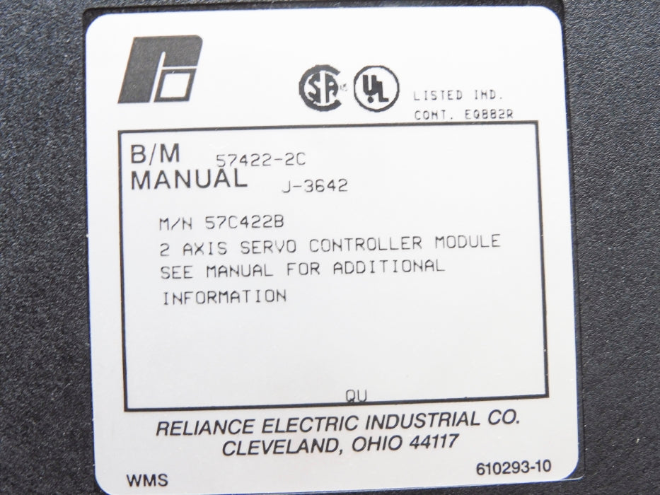 RELIANCE ELECTRIC 57C422B 57422-2C UNMP