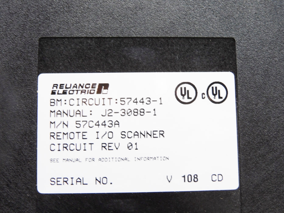 RELIANCE ELECTRIC 57C443A 57443-1 UNMP