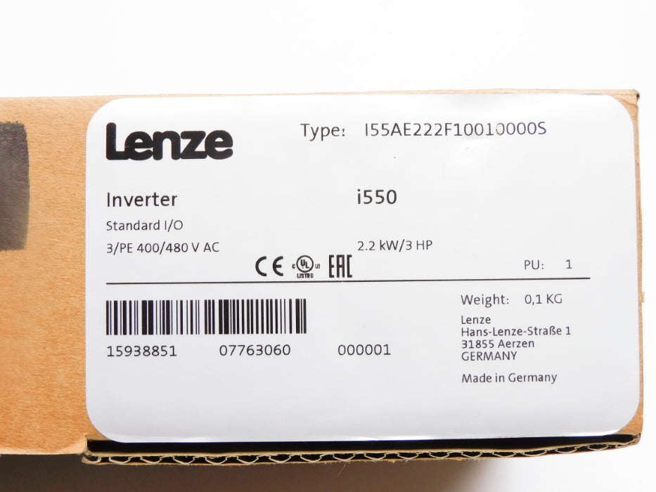 LENZE I55AE222F10010000S NSMP
