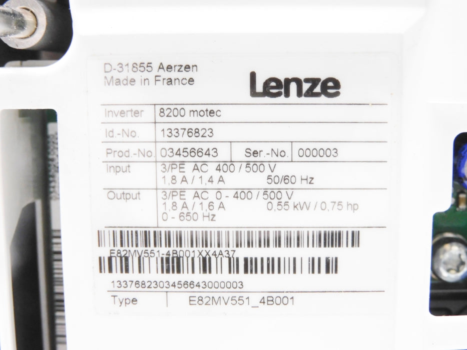 LENZE E82MV551-4B001 13376823 NSMP