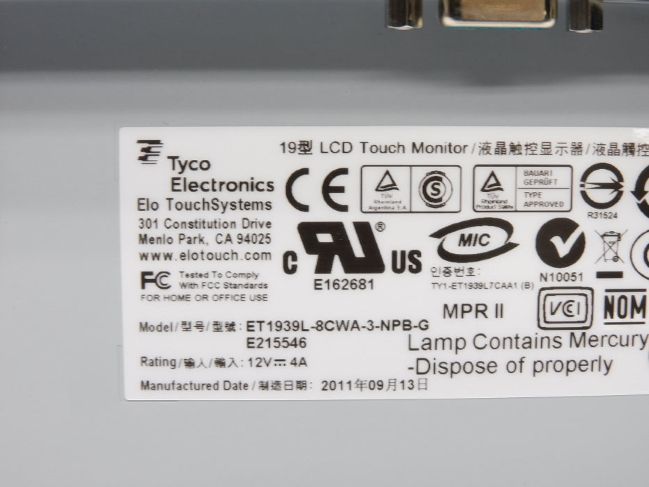 TYCO ELECTRONICS ET1939L-8CWA-3-NPB-G NSMP
