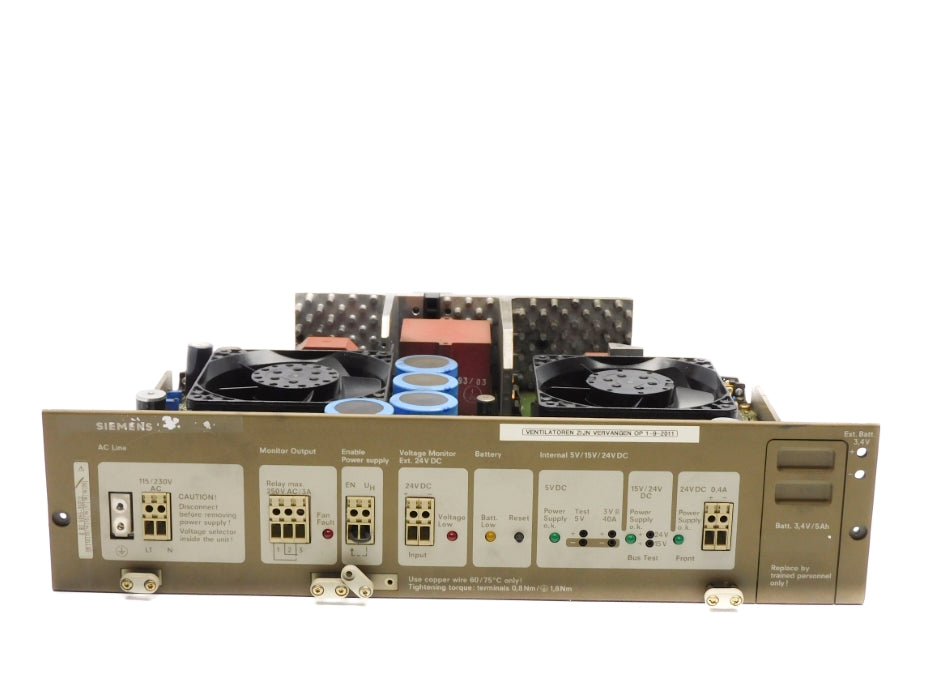 SIEMENS 6ES5955-3LF12 115/230V 4.8/2.4A UNMP