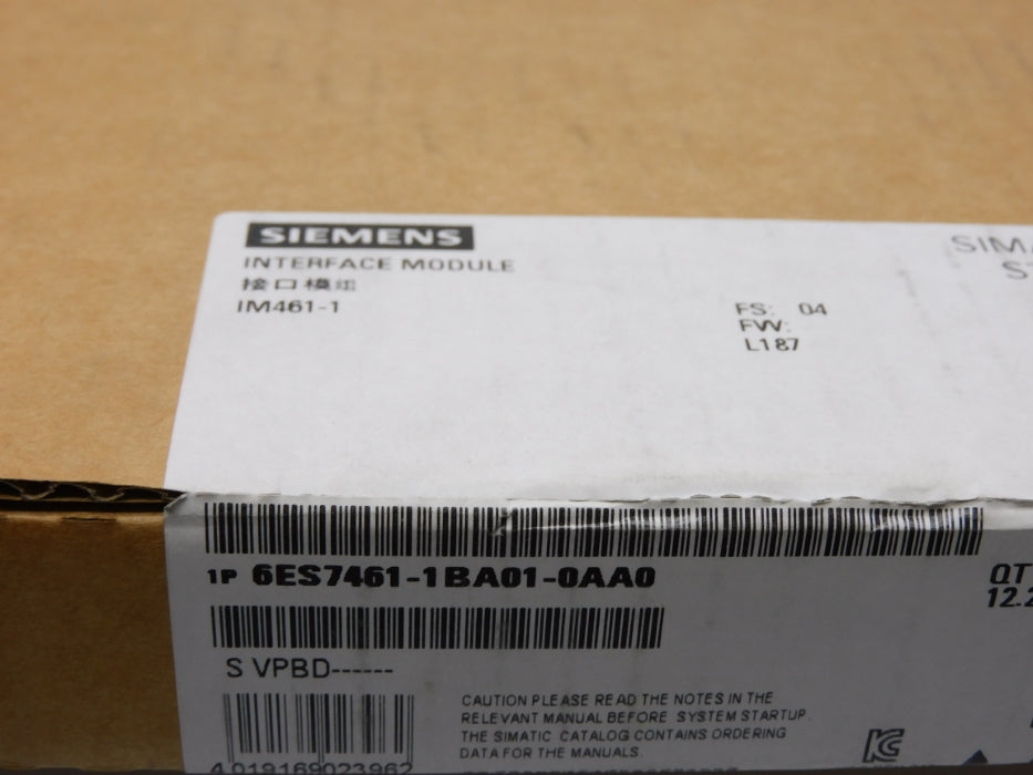 SIEMENS 6ES7461-1BA01-0AA0 NSFS