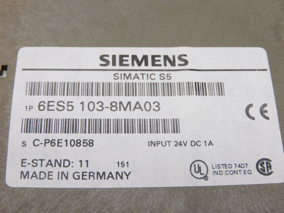 SIEMENS 6ES5103-8MA03 NSMP