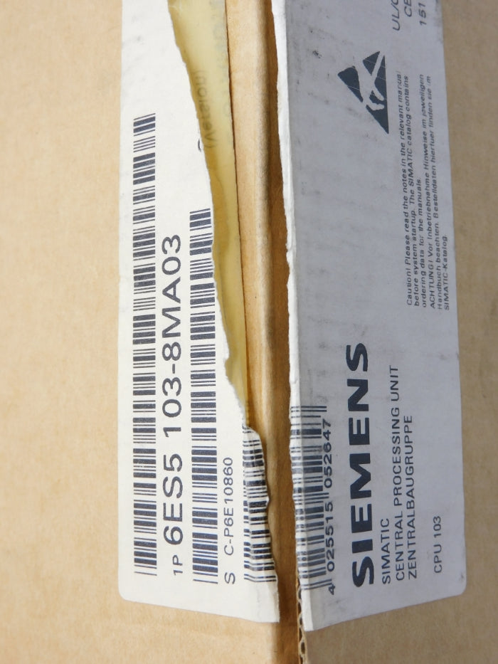 SIEMENS 6ES5103-8MA03 NSMP