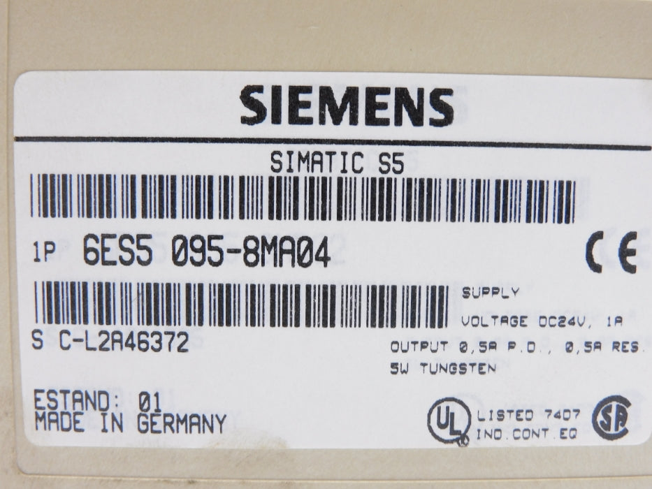 SIEMENS 6ES5095-8MA04 NSMP