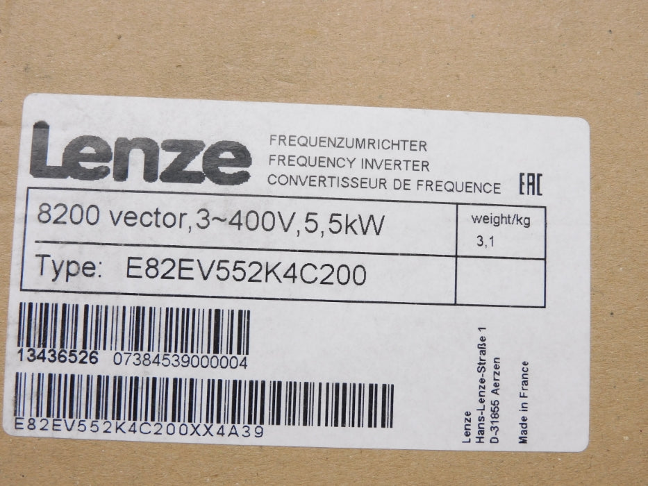 LENZE E82EV552K4C200 13436526 NSMP
