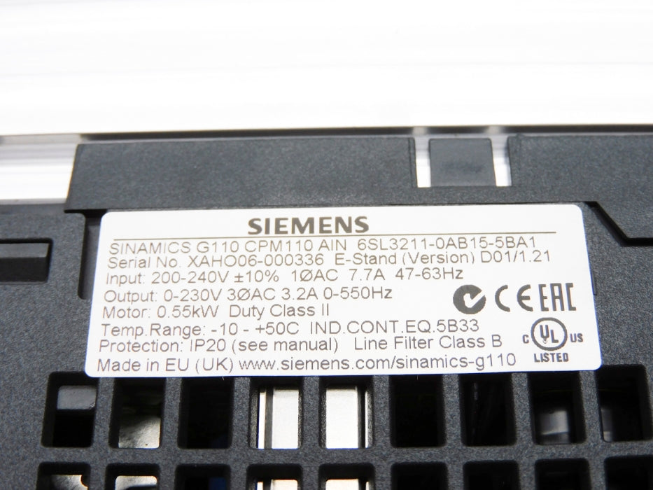 SIEMENS 6SL3211-0AB15-5BA1 NSMP
