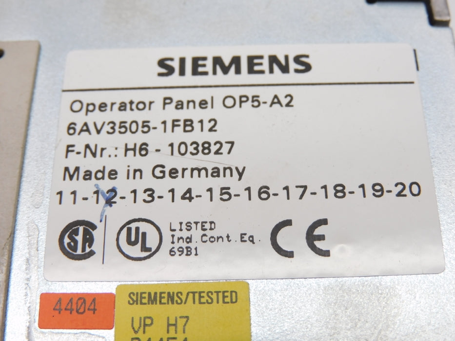 SIEMENS 6AV3505-1FB12 UNMP
