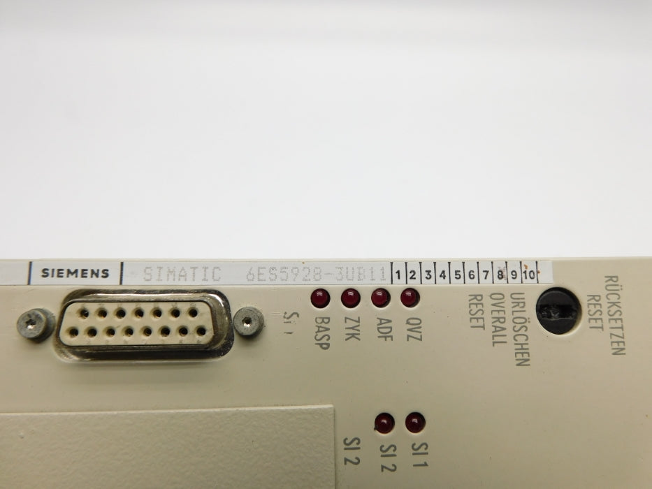 SIEMENS 6ES5928-3UB11 (AS PICTURED) UNMP