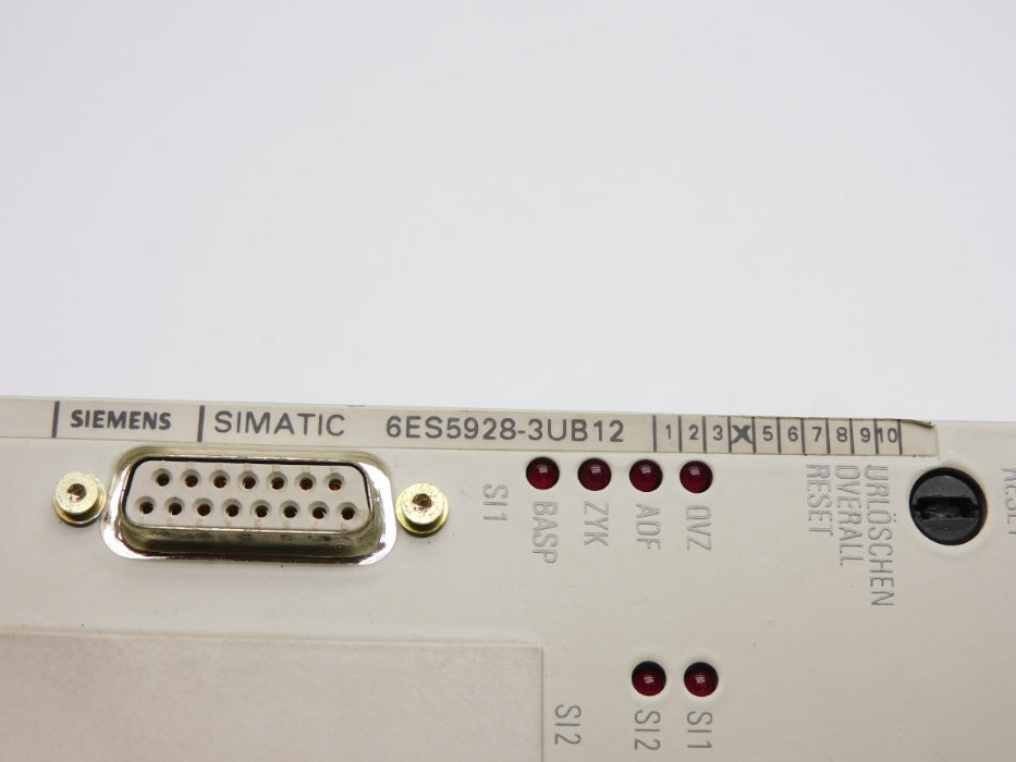 SIEMENS 6ES5928-3UB12 (AS PICTURED) UNMP