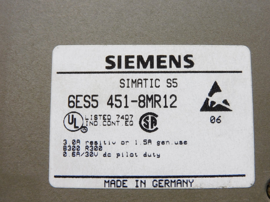 SIEMENS 6ES5451-8MR12 UNMP