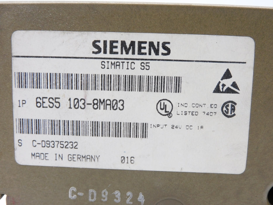 SIEMENS 6ES5103-8MA03 UNMP