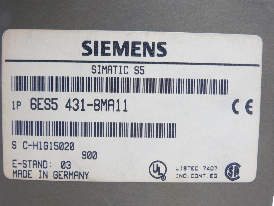 SIEMENS 6ES5431-8MA11 UNMP