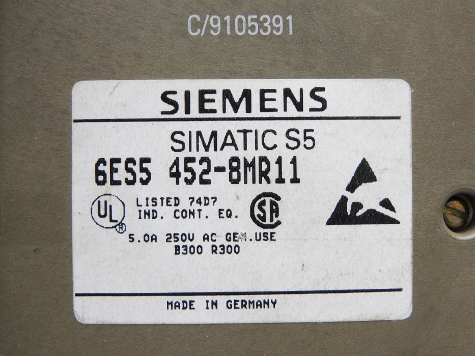 SIEMENS 6ES5452-8MR11 (AS PICTURED) UNMP