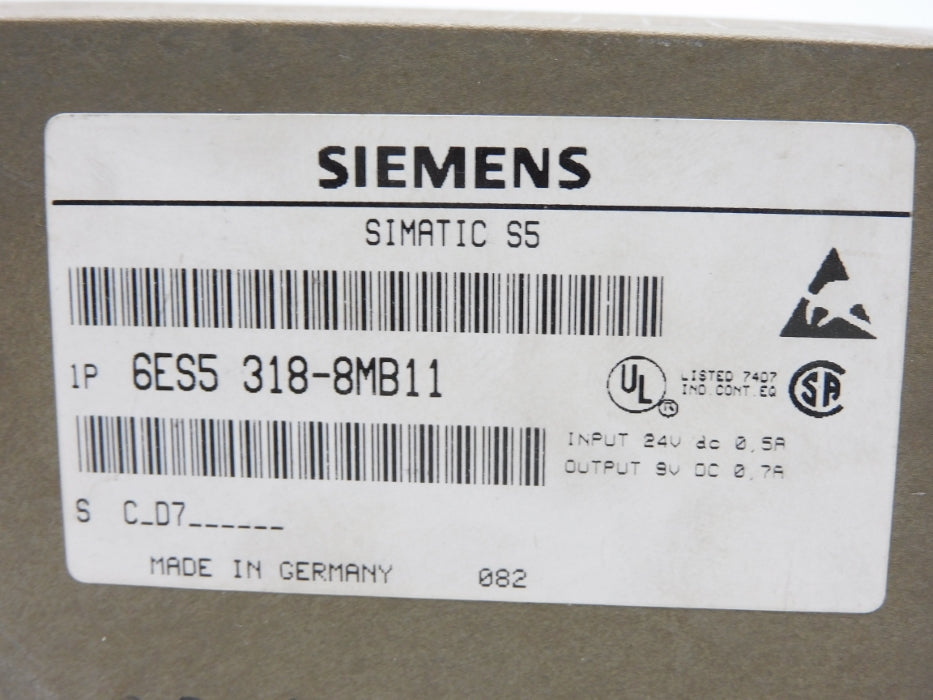 SIEMENS 6ES5318-8MB11 UNMP