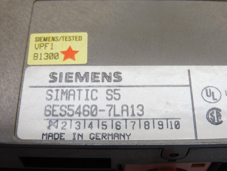 SIEMENS 6ES5460-7LA13 (NO TERMINAL) UNMP