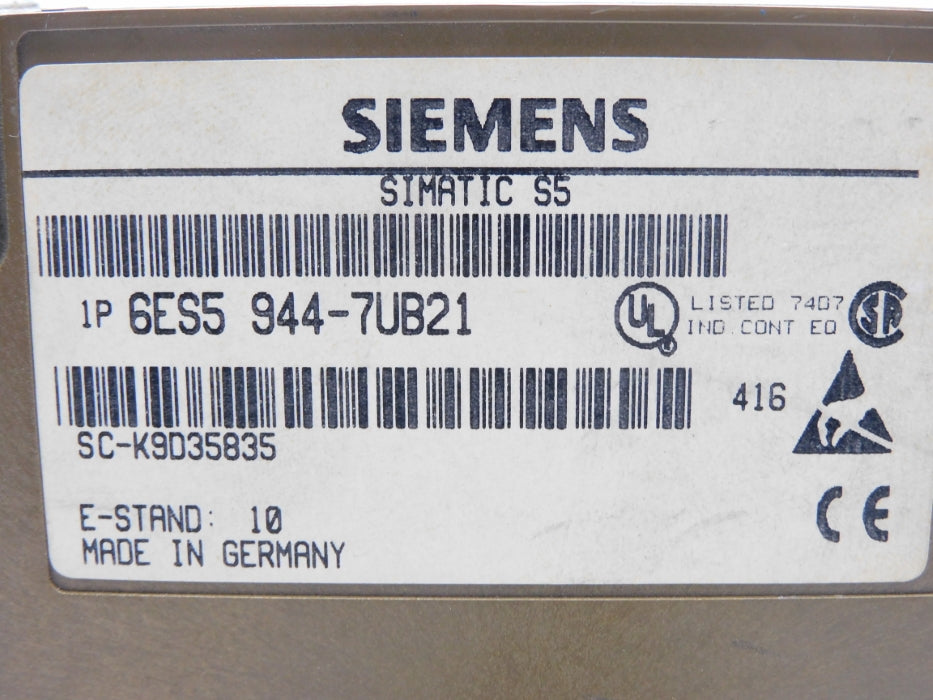SIEMENS 6ES5944-7UB21 UNMP