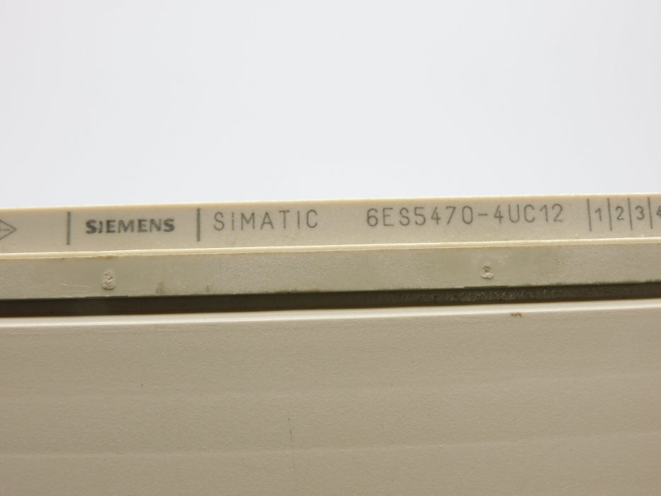 SIEMENS 6ES5470-4UC12 (AS PICTURED) UNMP