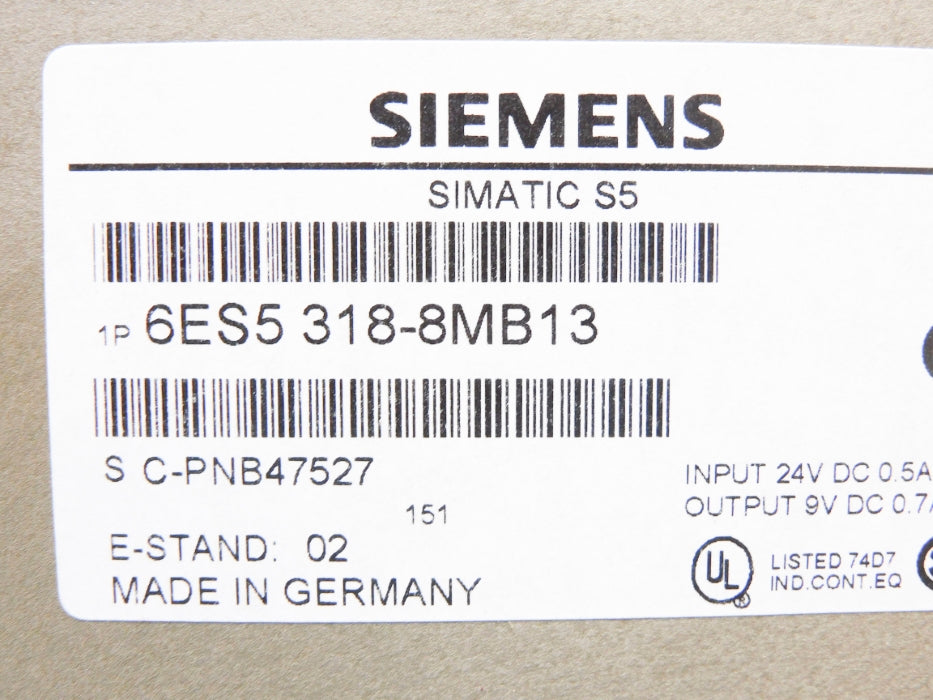 SIEMENS 6ES5318-8MB13 NSMP