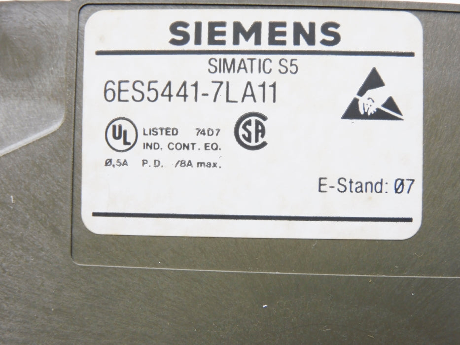 SIEMENS 6ES5441-7LA11 24VDC 0.5A (NO TERMINAL) UNMP