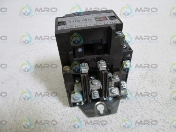 CUTLER HAMMER C10BN3 MAGNETIC CONTACTOR * USED *