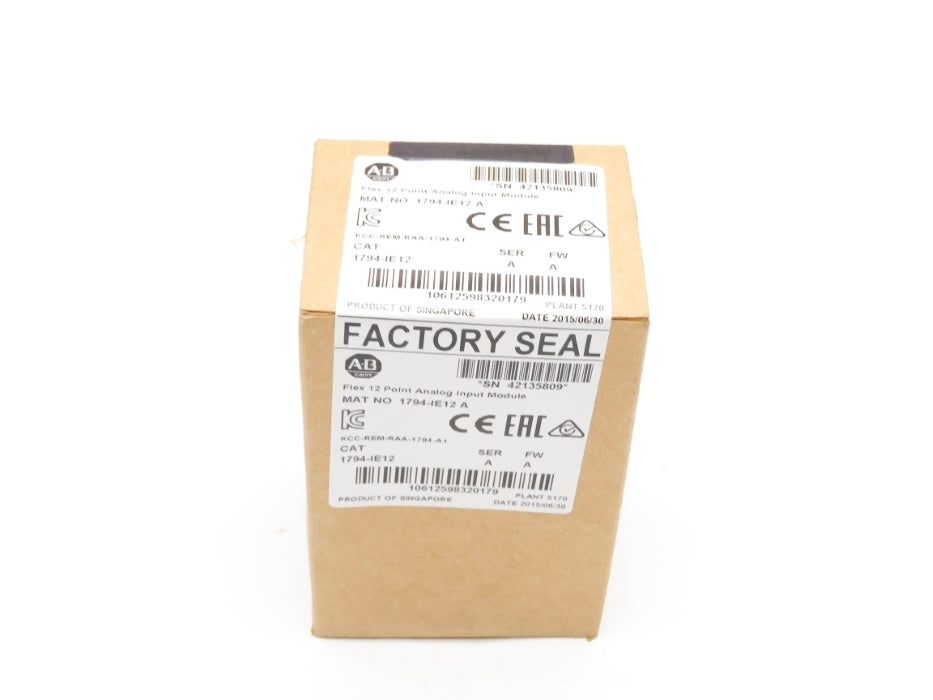 ALLEN BRADLEY 1794-IE12 SER. A F/W A DATE: 2015 NSFS