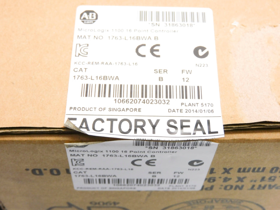 ALLEN BRADLEY 1763-L16BWA SER. B F/W 12 NSMP