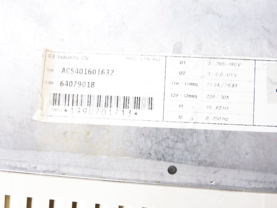 ABB ACS401601632 (AS PICTURED) UNMP