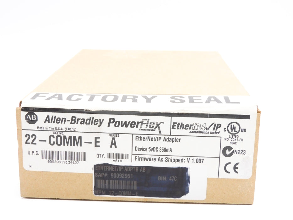 ALLEN BRADLEY 22-COMM-E SER. A 5VDC F/W 1.007 NSMP