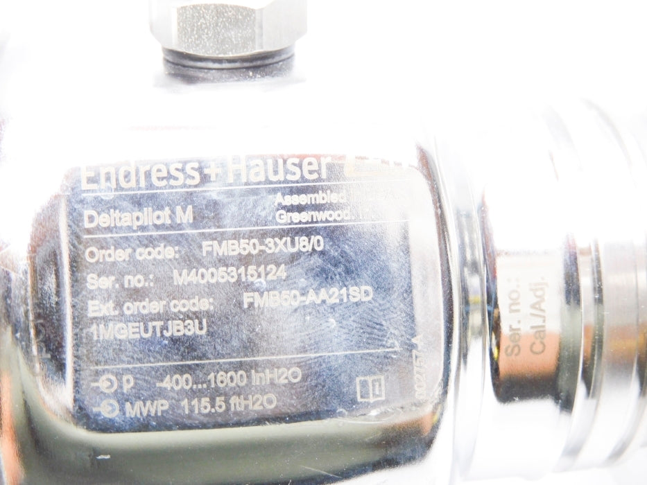 ENDRESS+HAUSER FMB50-3XU8/0 FMB50-AA21SD1MGEUTJB3U -400-1600"H2O NSNP