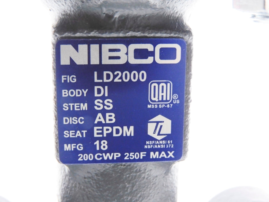 NIBCO LD2000 2-1/2" NSNP