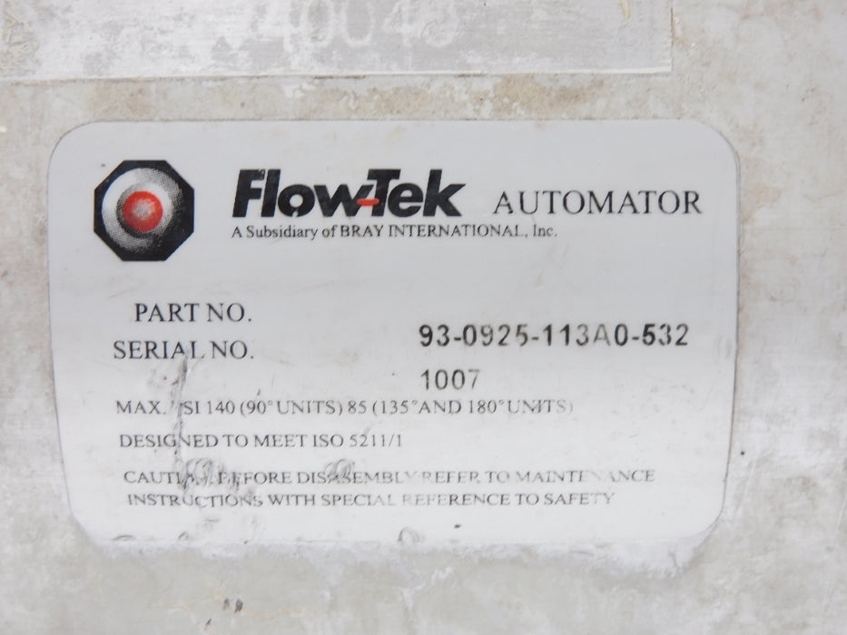 FLOWTEK 93-0925-113A0-532 (AS PICTURED) UNMP