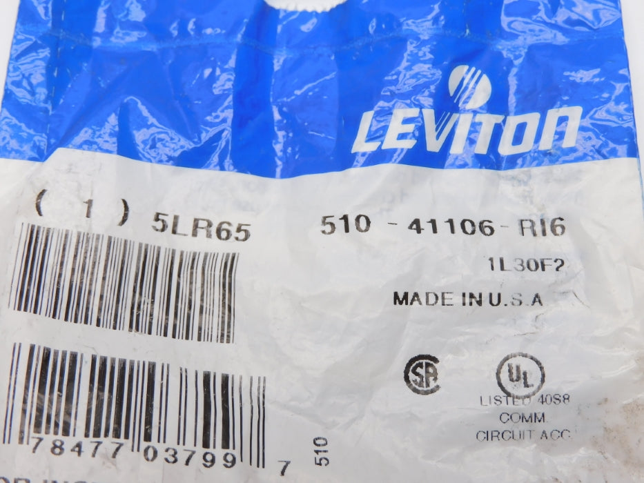 LEVITON 510-41106-RI6 5LR65 (IVORY)  NSMP