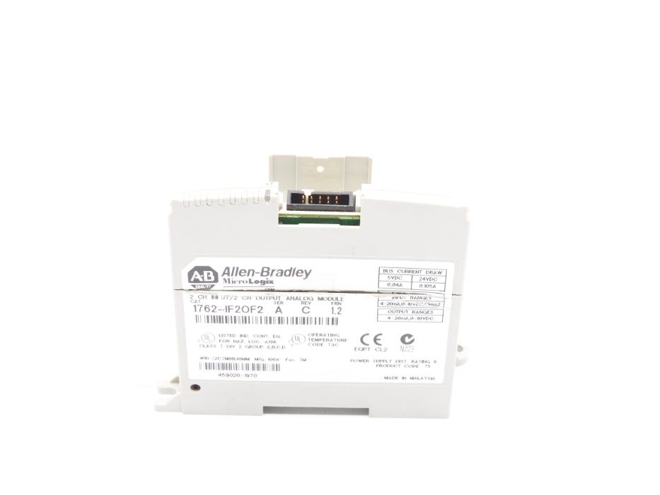 ALLEN BRADLEY 1762-IF2OF2 SER. A F/W 1.2 UNMP