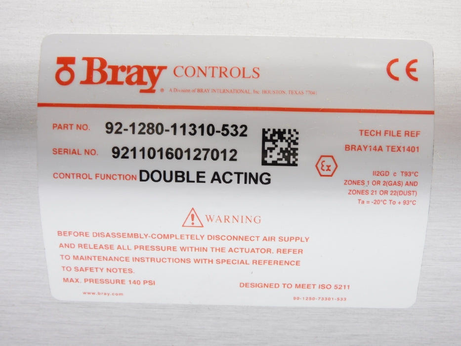 BRAY CONTROLS 92-1280-11310-532 140PSI NSMP