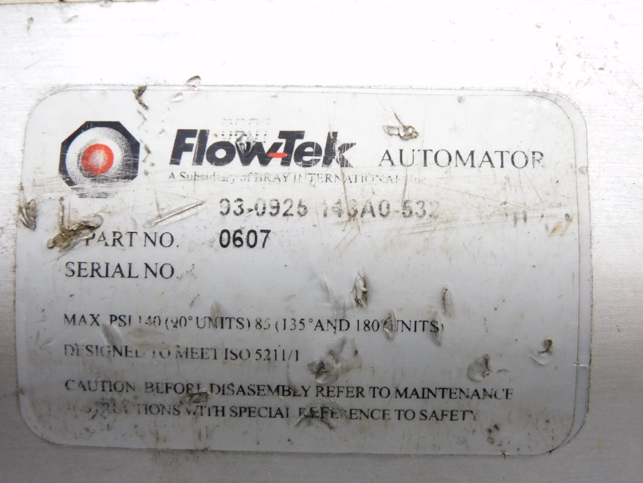 FLOWTEK 93-0925-143A0-532 140PSI UNMP