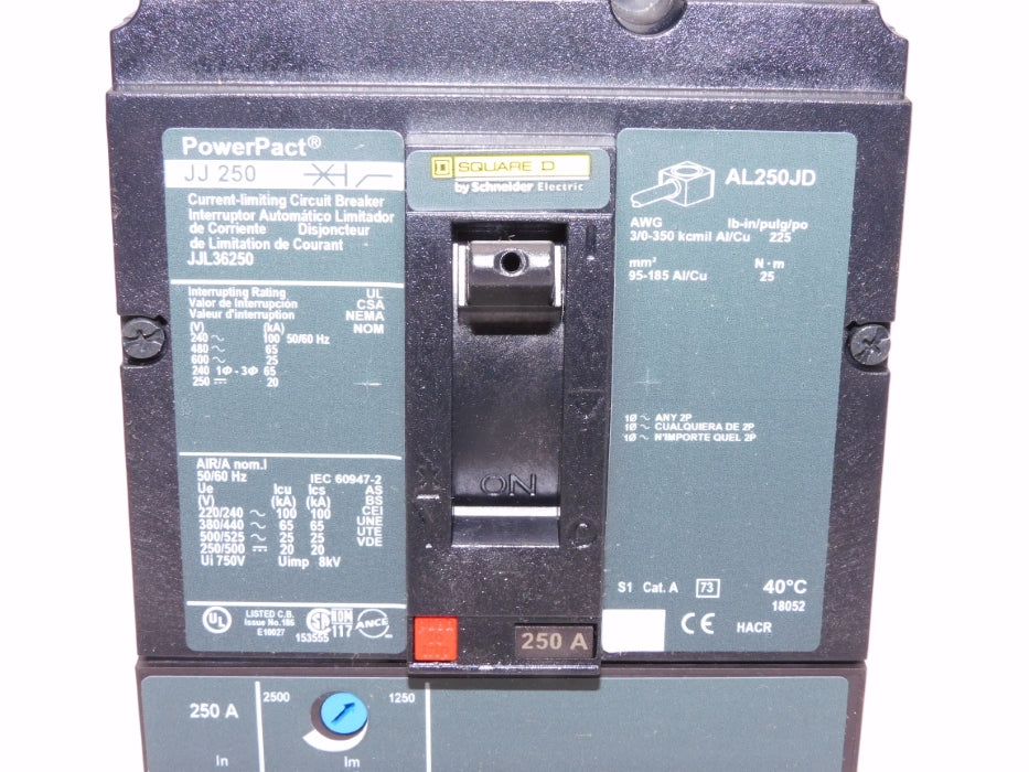 SQUARE D JJL36250 600V 250A NSMP