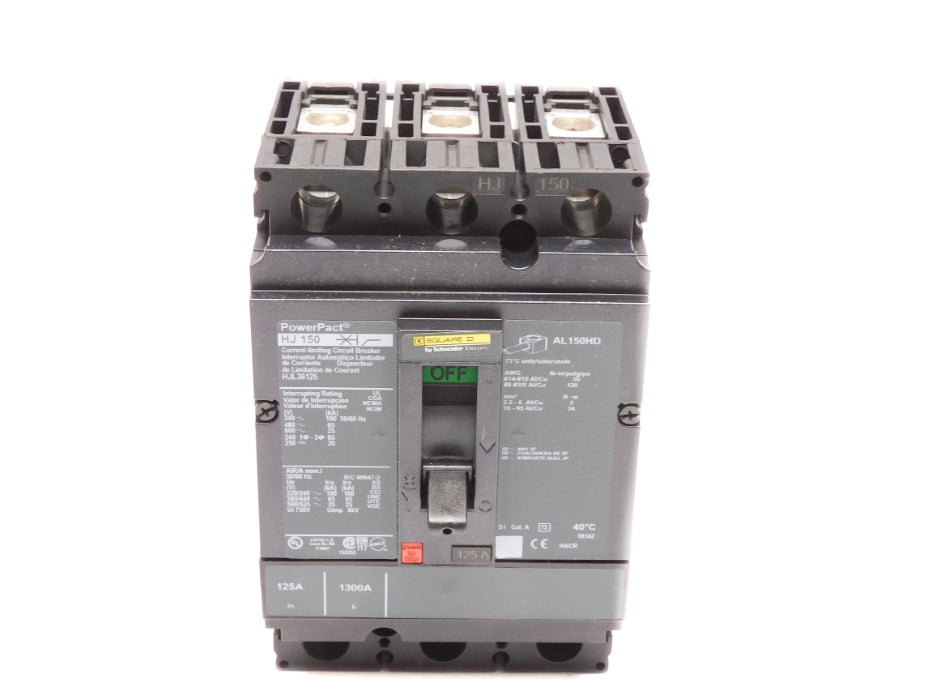 SQUARE D HJL36125 600V 125A NSMP