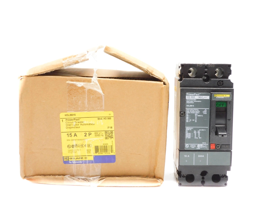 SQUARE D HDL26015 600V 15A NSMP