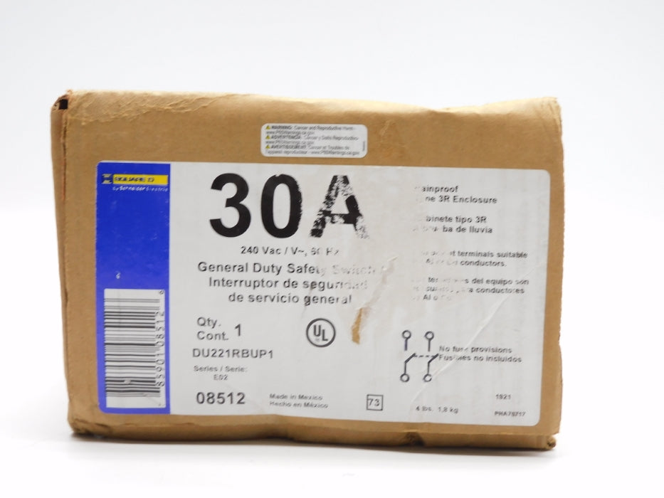 SQUARE D DU221RBUP1 SER. E02 240VAC 30A NSFS