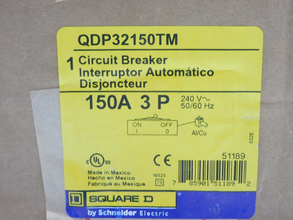 SQUARE D QDP32150TM 240V 150A NSFS