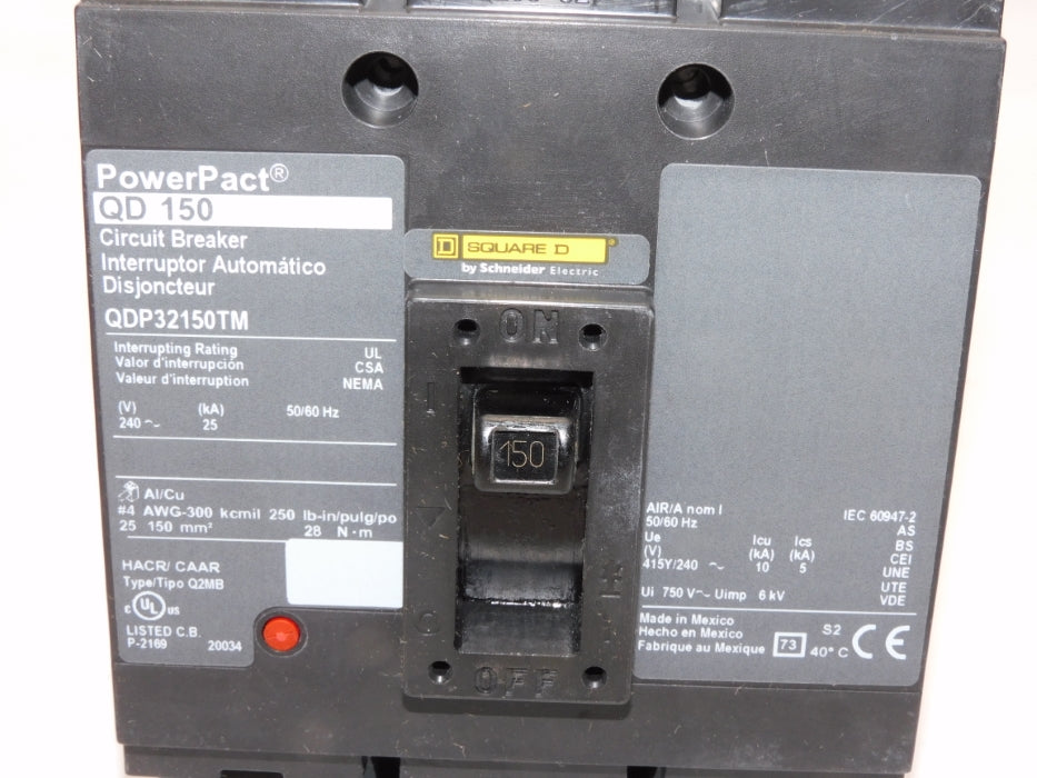 SQUARE D QDP32150TM 240V 150A NSMP