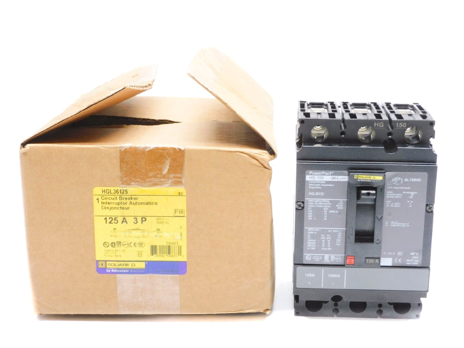 SQUARE D HGL36125 600V 125A NSMP
