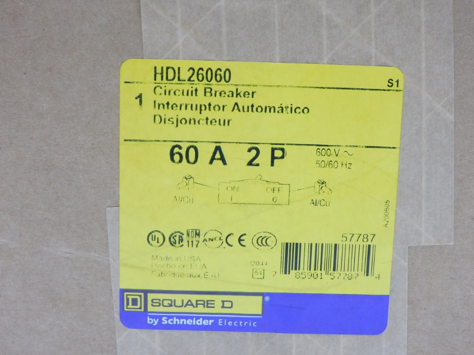SQUARE D HDL26060 60A 600V NSFS
