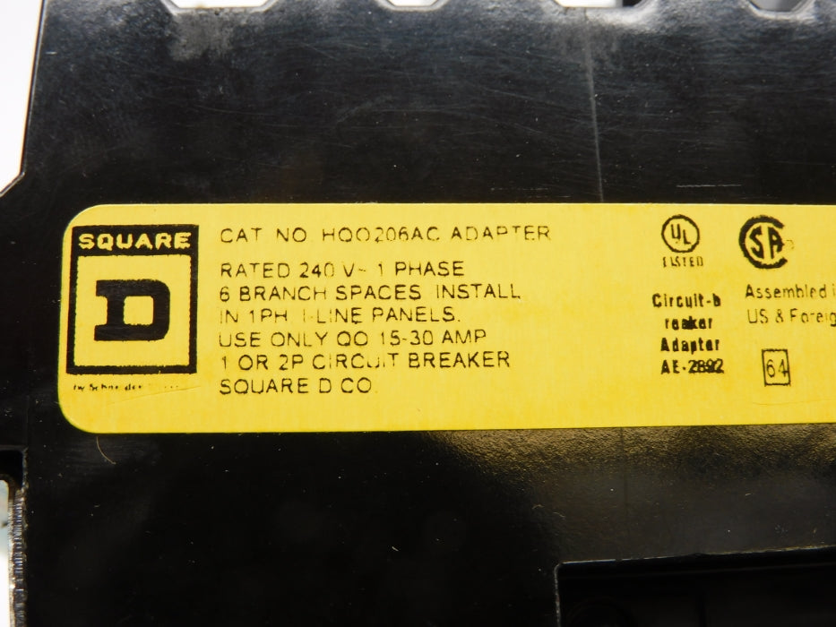 SQUARE D HQO206AC (AS PICTURED) NSMP