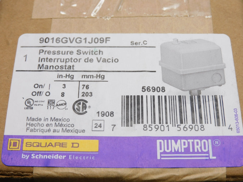 SQUARE D 9016GVG1J09F SER. C 3-8"HG (AS PICTURED) NSMP