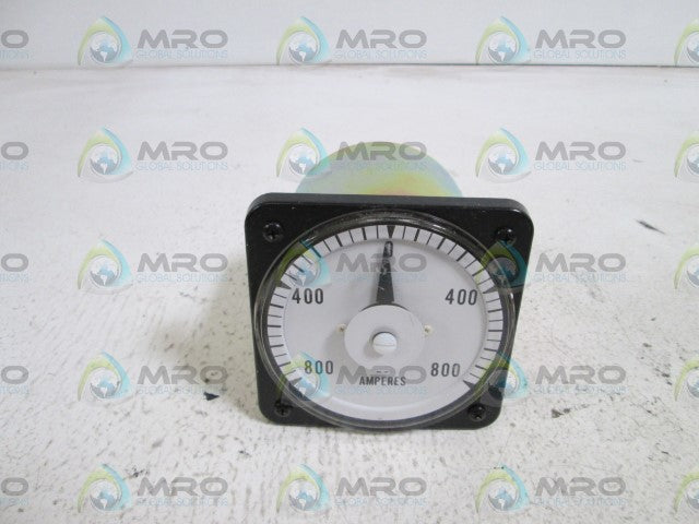GENERAL ELECTRIC PANEL METER 800-0-800 YE/103122AHSN *USED*