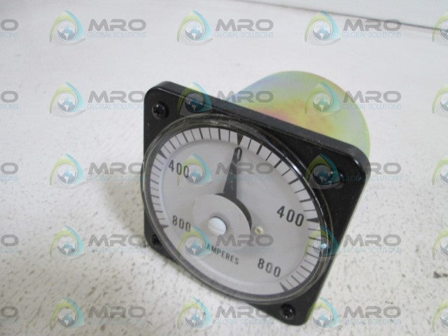 GENERAL ELECTRIC PANEL METER 800-0-800 YE/103122AHSN *USED*