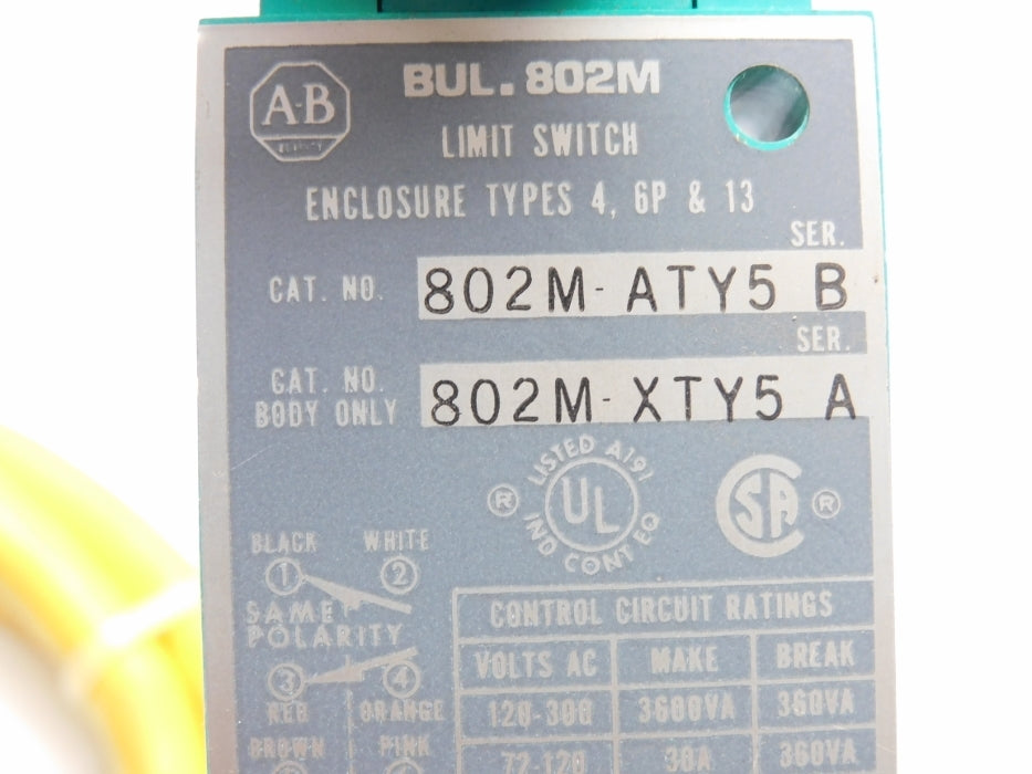 ALLEN BRADLEY 802M-ATY5 SER. B UNMP